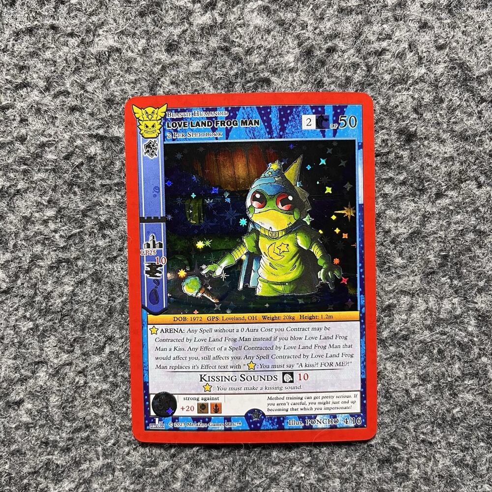 Metazoo 30th Anniversary Love Land Frog Man Full Holo 4/16 NM